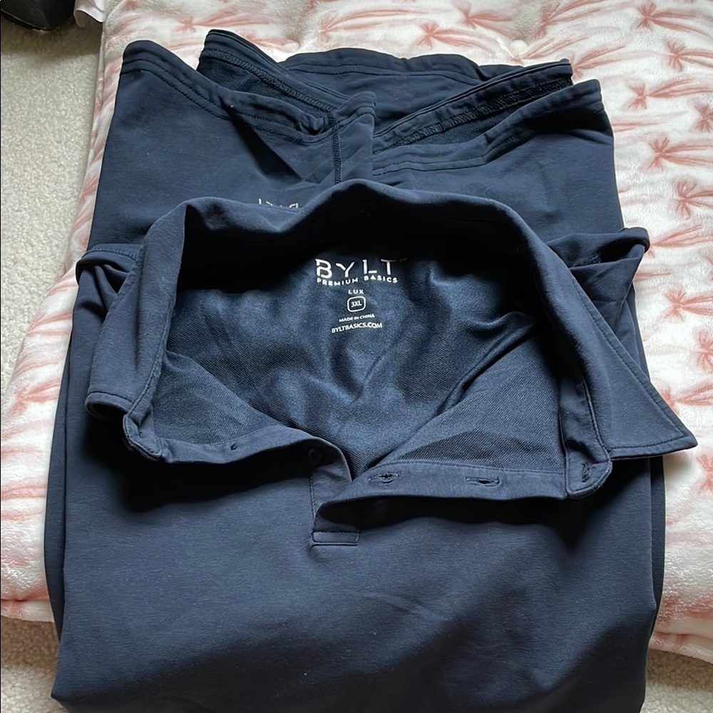Men's Navy LUX Polo